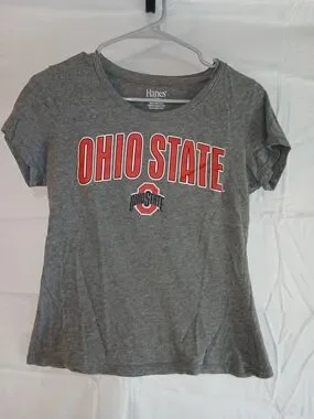 Hanes | Skirts | Hanes Ohio State Gray Tee With Red Lettering | Poshmark